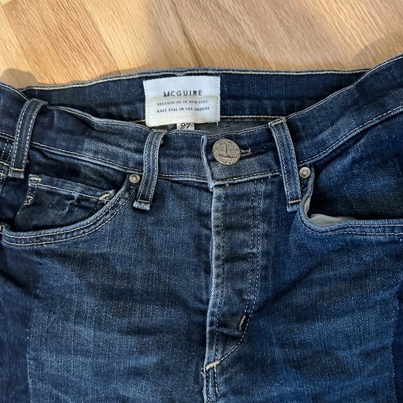 MCGUIRE DENIM | Two Tone | Raw Hem | Crop | Cropped Jeans | 27 | Style 185A - Picture 3 of 7